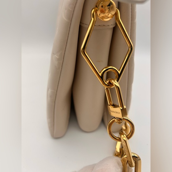 Louis Vuitton Coussin PM Cream Monogram Empreinte Gold Chain Strap - Picture 7 of 16